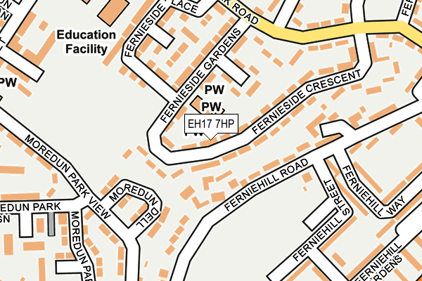 EH17 7HP map - OS OpenMap – Local (Ordnance Survey) EH17 7HP map - OS OpenMap – Local (Ordnance Survey)