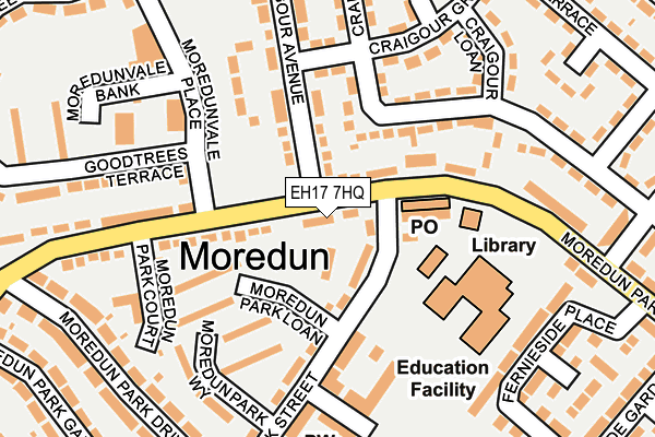 EH17 7HQ map - OS OpenMap – Local (Ordnance Survey) EH17 7HQ map - OS OpenMap – Local (Ordnance Survey)