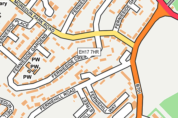 EH17 7HR map - OS OpenMap – Local (Ordnance Survey) EH17 7HR map - OS OpenMap – Local (Ordnance Survey)