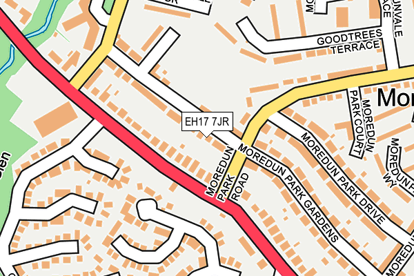 EH17 7JR map - OS OpenMap – Local (Ordnance Survey) EH17 7JR map - OS OpenMap – Local (Ordnance Survey)
