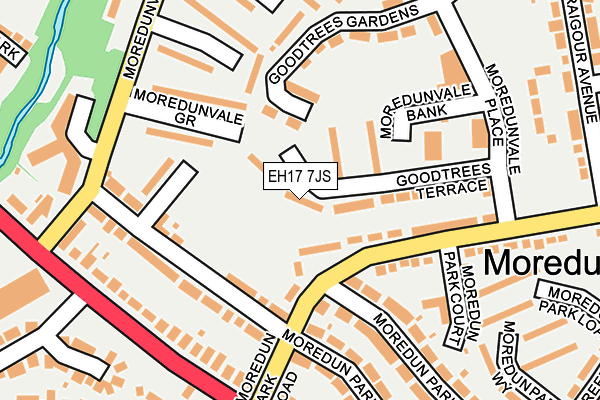 EH17 7JS map - OS OpenMap – Local (Ordnance Survey) EH17 7JS map - OS OpenMap – Local (Ordnance Survey)