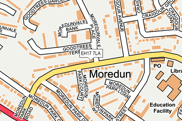 EH17 7LA map - OS OpenMap – Local (Ordnance Survey) EH17 7LA map - OS OpenMap – Local (Ordnance Survey)