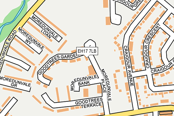 EH17 7LB map - OS OpenMap – Local (Ordnance Survey) EH17 7LB map - OS OpenMap – Local (Ordnance Survey)