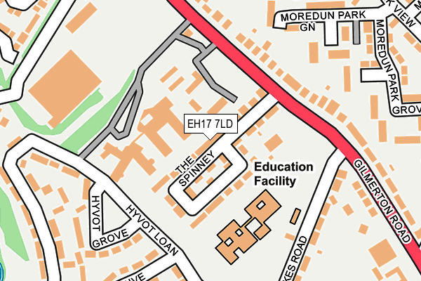 EH17 7LD map - OS OpenMap – Local (Ordnance Survey) EH17 7LD map - OS OpenMap – Local (Ordnance Survey)