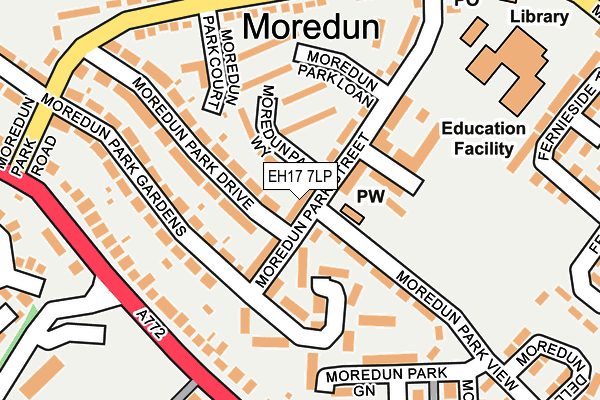 EH17 7LP map - OS OpenMap – Local (Ordnance Survey) EH17 7LP map - OS OpenMap – Local (Ordnance Survey)