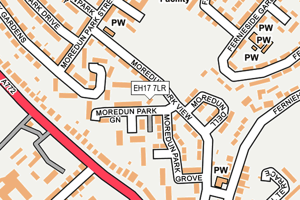 EH17 7LR map - OS OpenMap – Local (Ordnance Survey) EH17 7LR map - OS OpenMap – Local (Ordnance Survey)