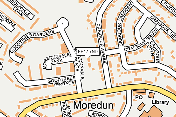 EH17 7ND map - OS OpenMap – Local (Ordnance Survey) EH17 7ND map - OS OpenMap – Local (Ordnance Survey)