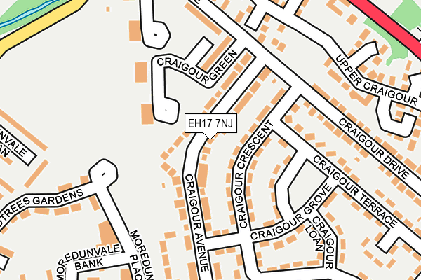 EH17 7NJ map - OS OpenMap – Local (Ordnance Survey) EH17 7NJ map - OS OpenMap – Local (Ordnance Survey)