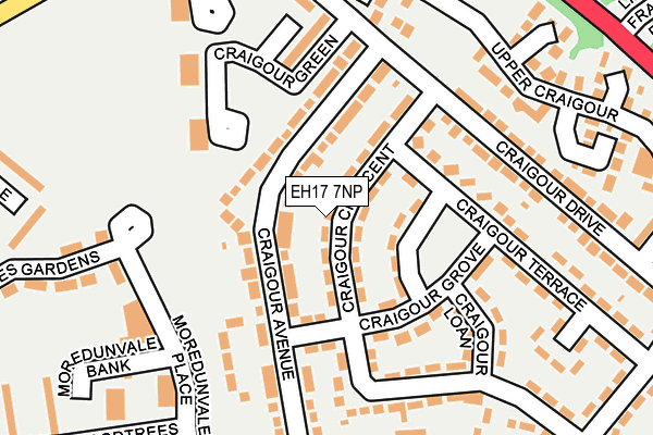 EH17 7NP map - OS OpenMap – Local (Ordnance Survey) EH17 7NP map - OS OpenMap – Local (Ordnance Survey)