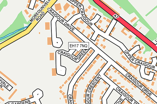 EH17 7NQ map - OS OpenMap – Local (Ordnance Survey) EH17 7NQ map - OS OpenMap – Local (Ordnance Survey)
