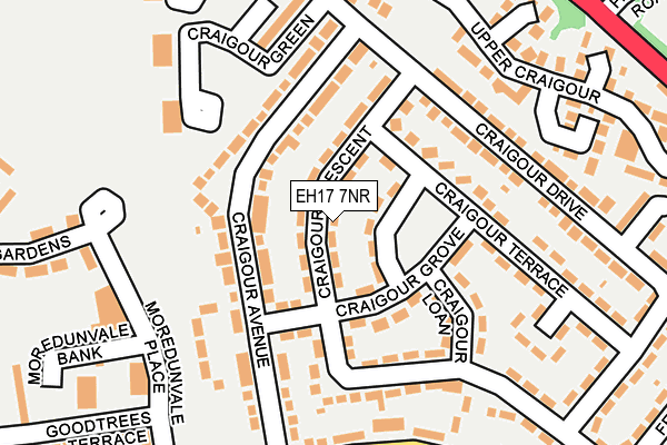 EH17 7NR map - OS OpenMap – Local (Ordnance Survey) EH17 7NR map - OS OpenMap – Local (Ordnance Survey)