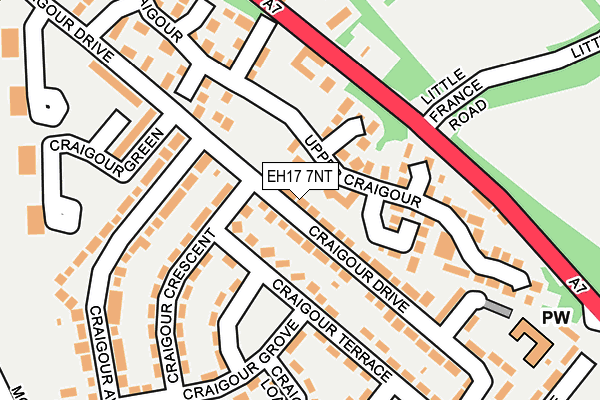 EH17 7NT map - OS OpenMap – Local (Ordnance Survey) EH17 7NT map - OS OpenMap – Local (Ordnance Survey)