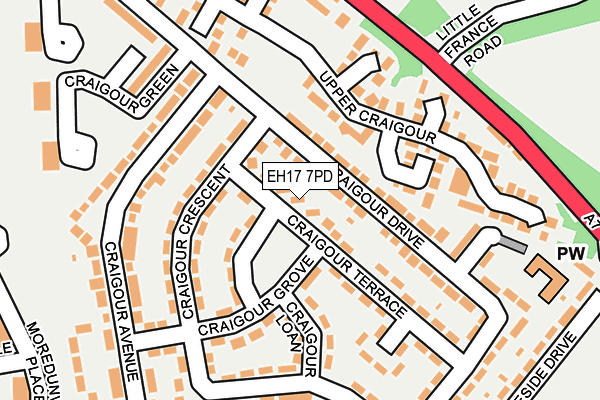 EH17 7PD map - OS OpenMap – Local (Ordnance Survey) EH17 7PD map - OS OpenMap – Local (Ordnance Survey)