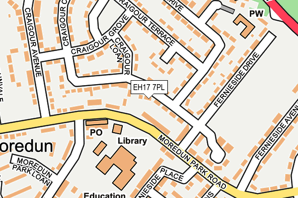 EH17 7PL map - OS OpenMap – Local (Ordnance Survey) EH17 7PL map - OS OpenMap – Local (Ordnance Survey)