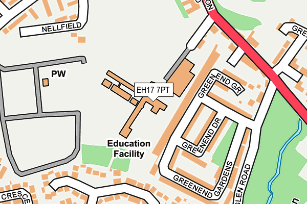 EH17 7PT map - OS OpenMap – Local (Ordnance Survey) EH17 7PT map - OS OpenMap – Local (Ordnance Survey)