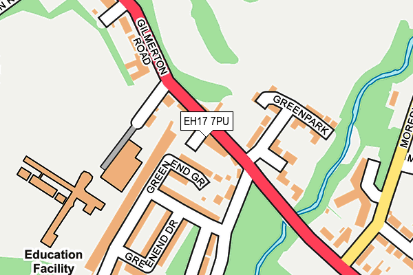 EH17 7PU map - OS OpenMap – Local (Ordnance Survey) EH17 7PU map - OS OpenMap – Local (Ordnance Survey)
