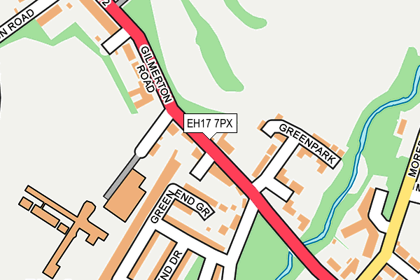 EH17 7PX map - OS OpenMap – Local (Ordnance Survey) EH17 7PX map - OS OpenMap – Local (Ordnance Survey)