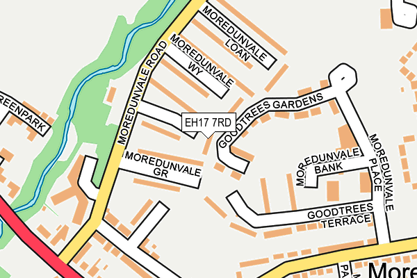 EH17 7RD map - OS OpenMap – Local (Ordnance Survey) EH17 7RD map - OS OpenMap – Local (Ordnance Survey)