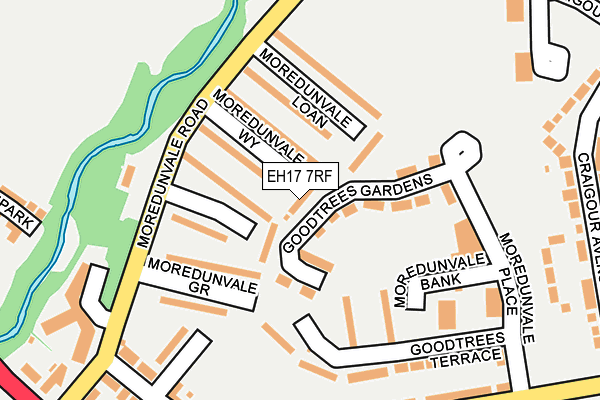 EH17 7RF map - OS OpenMap – Local (Ordnance Survey) EH17 7RF map - OS OpenMap – Local (Ordnance Survey)