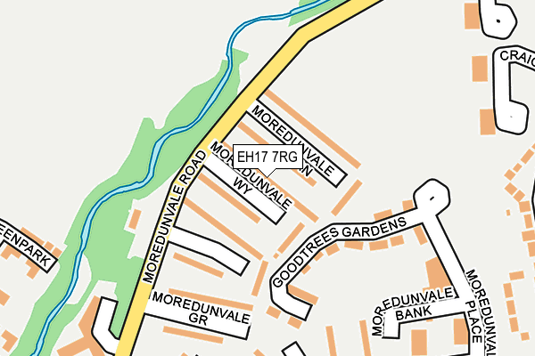 EH17 7RG map - OS OpenMap – Local (Ordnance Survey) EH17 7RG map - OS OpenMap – Local (Ordnance Survey)