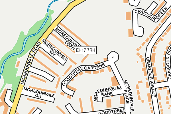 EH17 7RH map - OS OpenMap – Local (Ordnance Survey) EH17 7RH map - OS OpenMap – Local (Ordnance Survey)