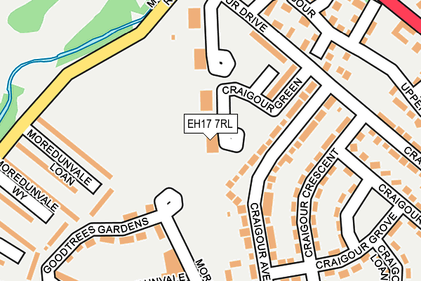 EH17 7RL map - OS OpenMap – Local (Ordnance Survey) EH17 7RL map - OS OpenMap – Local (Ordnance Survey)