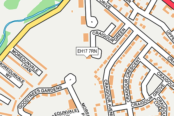 EH17 7RN map - OS OpenMap – Local (Ordnance Survey) EH17 7RN map - OS OpenMap – Local (Ordnance Survey)