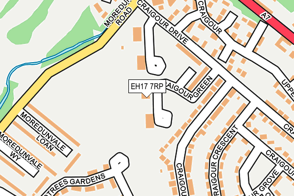 EH17 7RP map - OS OpenMap – Local (Ordnance Survey) EH17 7RP map - OS OpenMap – Local (Ordnance Survey)