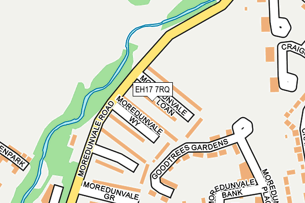 EH17 7RQ map - OS OpenMap – Local (Ordnance Survey) EH17 7RQ map - OS OpenMap – Local (Ordnance Survey)