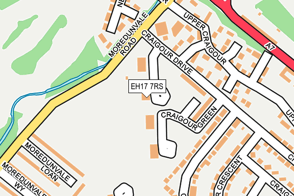 EH17 7RS map - OS OpenMap – Local (Ordnance Survey) EH17 7RS map - OS OpenMap – Local (Ordnance Survey)