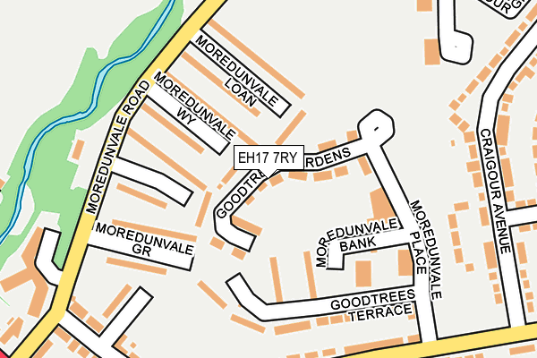 EH17 7RY map - OS OpenMap – Local (Ordnance Survey) EH17 7RY map - OS OpenMap – Local (Ordnance Survey)