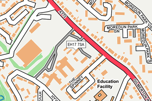EH17 7SA map - OS OpenMap – Local (Ordnance Survey) EH17 7SA map - OS OpenMap – Local (Ordnance Survey)