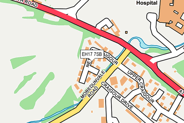 EH17 7SB map - OS OpenMap – Local (Ordnance Survey) EH17 7SB map - OS OpenMap – Local (Ordnance Survey)