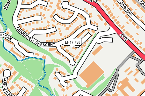 EH17 7SJ map - OS OpenMap – Local (Ordnance Survey) EH17 7SJ map - OS OpenMap – Local (Ordnance Survey)