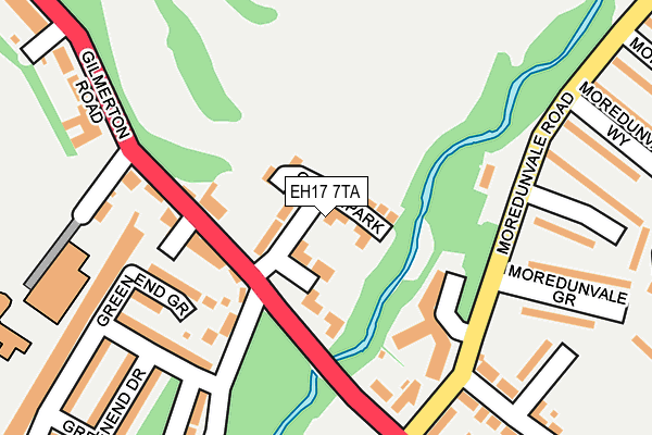 EH17 7TA map - OS OpenMap – Local (Ordnance Survey) EH17 7TA map - OS OpenMap – Local (Ordnance Survey)