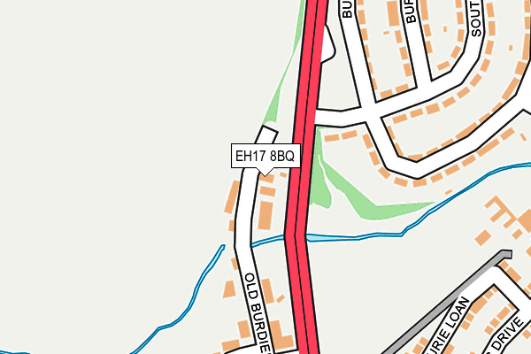 EH17 8BQ map - OS OpenMap – Local (Ordnance Survey) EH17 8BQ map - OS OpenMap – Local (Ordnance Survey)