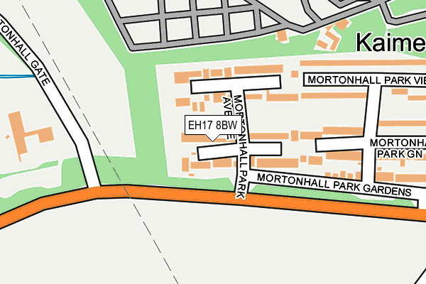 EH17 8BW map - OS OpenMap – Local (Ordnance Survey) EH17 8BW map - OS OpenMap – Local (Ordnance Survey)