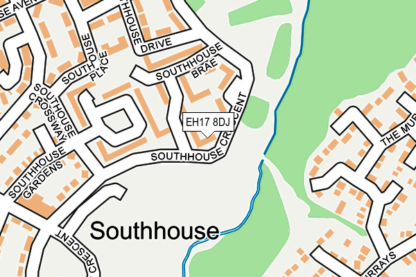 EH17 8DJ map - OS OpenMap – Local (Ordnance Survey) EH17 8DJ map - OS OpenMap – Local (Ordnance Survey)