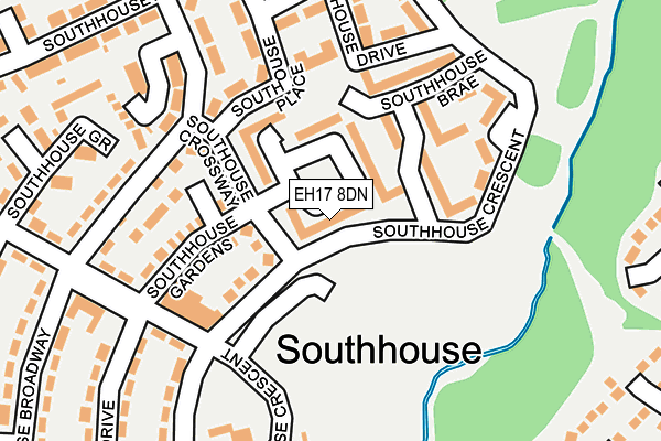 EH17 8DN map - OS OpenMap – Local (Ordnance Survey) EH17 8DN map - OS OpenMap – Local (Ordnance Survey)