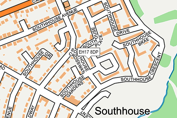 EH17 8DP map - OS OpenMap – Local (Ordnance Survey) EH17 8DP map - OS OpenMap – Local (Ordnance Survey)