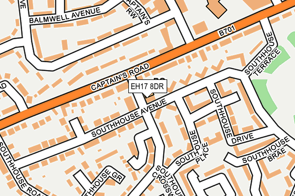 EH17 8DR map - OS OpenMap – Local (Ordnance Survey) EH17 8DR map - OS OpenMap – Local (Ordnance Survey)