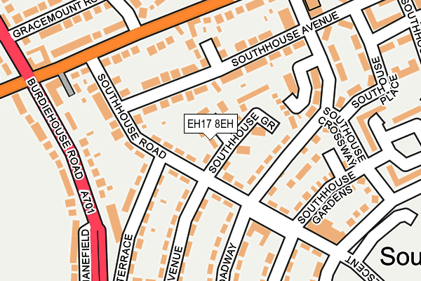 EH17 8EH map - OS OpenMap – Local (Ordnance Survey) EH17 8EH map - OS OpenMap – Local (Ordnance Survey)