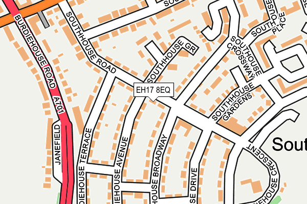 EH17 8EQ map - OS OpenMap – Local (Ordnance Survey) EH17 8EQ map - OS OpenMap – Local (Ordnance Survey)