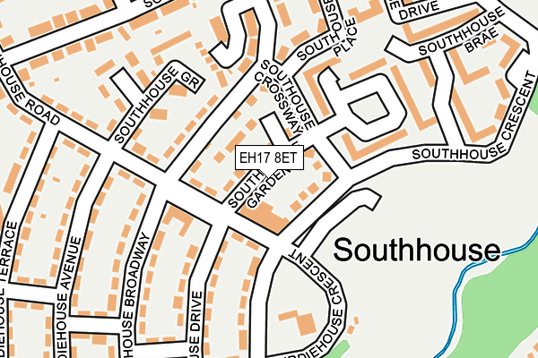 EH17 8ET map - OS OpenMap – Local (Ordnance Survey) EH17 8ET map - OS OpenMap – Local (Ordnance Survey)