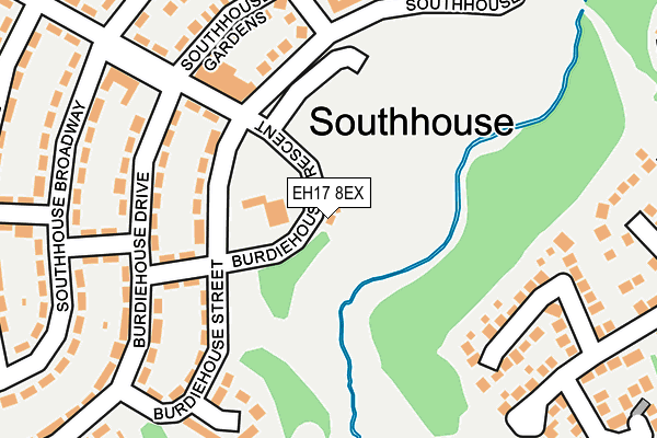 EH17 8EX map - OS OpenMap – Local (Ordnance Survey) EH17 8EX map - OS OpenMap – Local (Ordnance Survey)