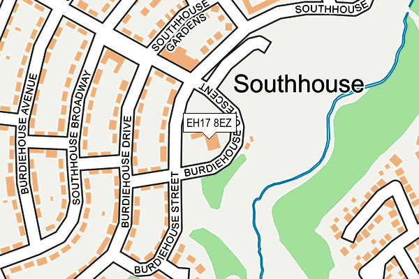 EH17 8EZ map - OS OpenMap – Local (Ordnance Survey) EH17 8EZ map - OS OpenMap – Local (Ordnance Survey)