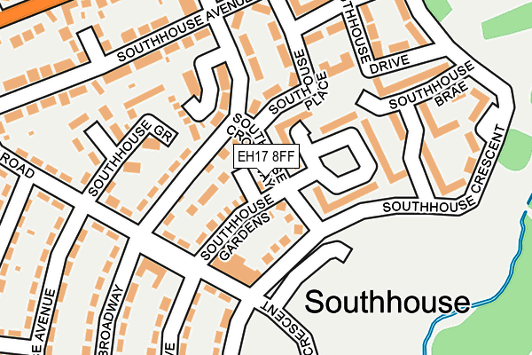 EH17 8FF map - OS OpenMap – Local (Ordnance Survey) EH17 8FF map - OS OpenMap – Local (Ordnance Survey)