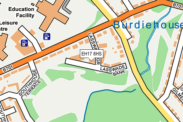 EH17 8HS map - OS OpenMap – Local (Ordnance Survey) EH17 8HS map - OS OpenMap – Local (Ordnance Survey)