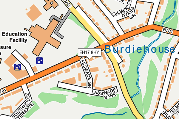 EH17 8HY map - OS OpenMap – Local (Ordnance Survey) EH17 8HY map - OS OpenMap – Local (Ordnance Survey)