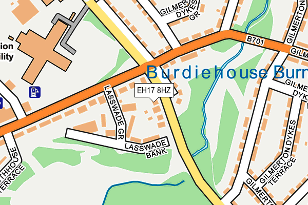 EH17 8HZ map - OS OpenMap – Local (Ordnance Survey) EH17 8HZ map - OS OpenMap – Local (Ordnance Survey)